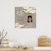 Schlüssel zu meinem Heart Dove Bereavement Memoria Poster (Küche)