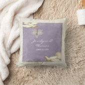 Schlüssel zu meinem Herz Dove Swirl Blühend Liebe Kissen (Decke)