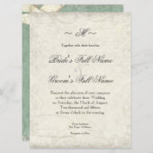 Schlüssel zu meinem Herz, Doves Swirre Hochzeiten Einladung (Vorne/Hinten)