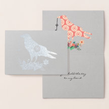 Schlüssel zu meinem Herz rosa Blumenvogel Custom R