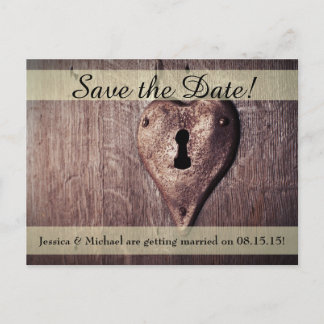Schlüssel zu meinem Herz Save the Date Postkarte