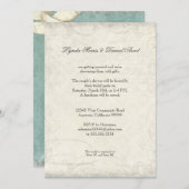 Schlüssel zu meinem Herz, Tauben Swirl Hochzeiten  Einladung (Vorne/Hinten)