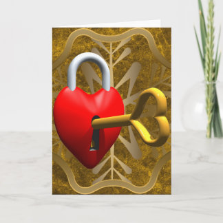 Schlüssel zu meinem Herzen Feiertagskarte