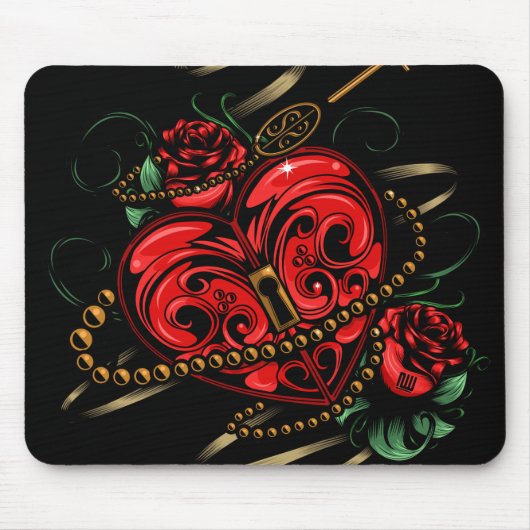 Schlüssel zu meinem Herzen Mousepad (Vorne)