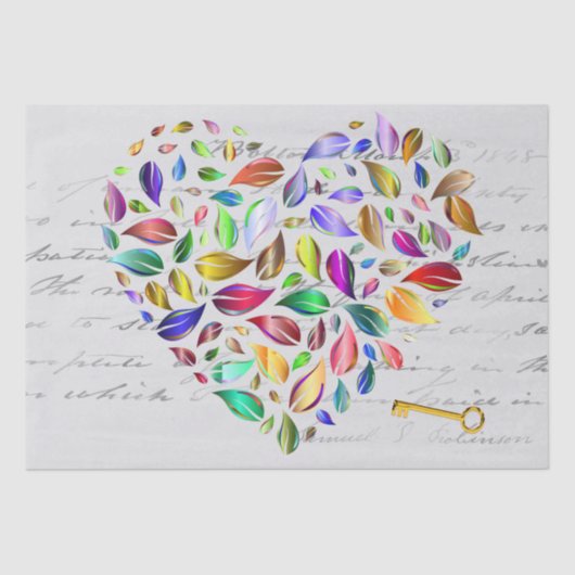 Schlüssel zu meinem Herzen Seidenpapier (Vorderseite)