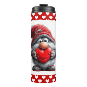 "Schlüssel zu meinem Herzen" Whimsical Gnom Thermosbecher