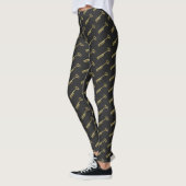 Schlüssel zum Erfolg Funny Motivierend Black Gold Leggings (Links)