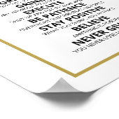 Schlüssel zum Erfolg Inspirierend Poster (Ecke)