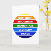 Schlüssel zum Erfolg Karte (Gelbe Blume)