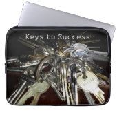 Schlüssel zum Erfolg Laptopschutzhülle (Vorderseite)