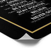 Schlüssel zum Erfolg Poster (Ecke)