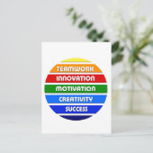 Schlüssel zum Erfolg Postkarte (Stehend Vorderseite)