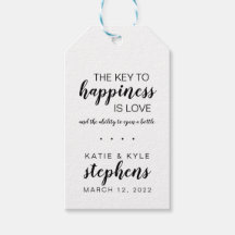 Schlüssel zum Gastgeschenk Hochzeit des Flaschenöf