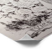 Schlüssel zum genealogischen Baum Poster (Ecke)