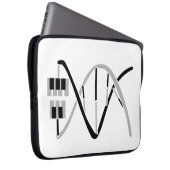 Schlüssel zum Musikgene Laptopschutzhülle (Vorne Rechts)