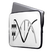 Schlüssel zum Musikgene Laptopschutzhülle (Vorderseite Links)