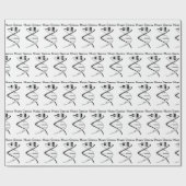 Schlüssel zur DNA des Musikgene Geschenkpapier (Flach)