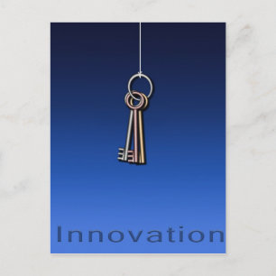 Schlüssel zur Innovation Postkarte