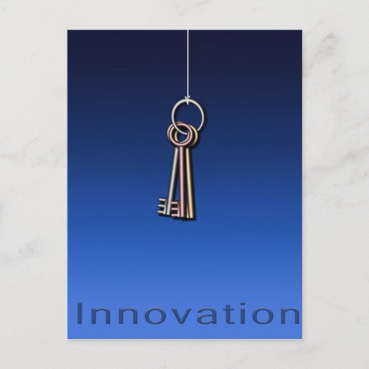 Schlüssel zur Innovation Postkarte (Vorderseite)