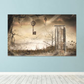 "Schlüssel zur Tür" Leinwanddruck (Insitu (Holzboden))