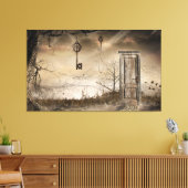 "Schlüssel zur Tür" Leinwanddruck (Insitu (Wohnzimmer))