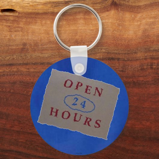 Schlüsselanhänger 24/7 (Vorderseite)