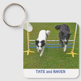 Schlüsselanhänger, 2,25" x 2,25" Colliese springen Schlüsselanhänger