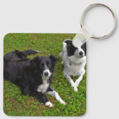 Schlüsselanhänger, 2,25" x 2,25" Colliese springen Schlüsselanhänger (Rückseite)