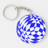 Schlüsselanhänger - 3D-Checkerboard-Ball (Vorderseite)