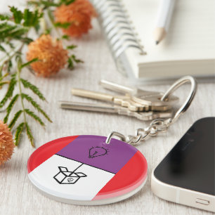 Schlüsselanhänger Abstract acrylic keychain
