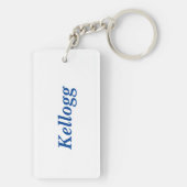 Schlüsselanhänger (Acryl) - Blauer Name und Buchst (Rückseite)