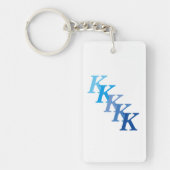 Schlüsselanhänger (Acryl) - Blauer Name und Buchst (Vorderseite)