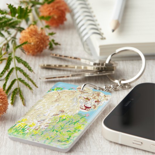 Schlüsselanhänger Afrikanische Löwe (Vorderseite rechts)