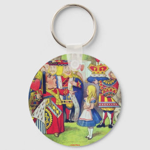 SCHLÜSSELANHÄNGER - ALICE IM WUNDERLAND UND HERZKÖ