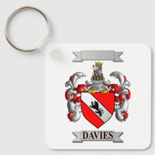 Schlüsselanhänger Aluminium Davies Familienname +