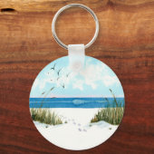 Schlüsselanhänger am Strand (Rückseite)