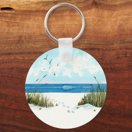 Schlüsselanhänger am Strand (Rückseite)