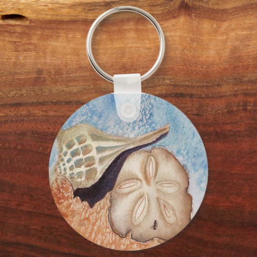 Schlüsselanhänger am Strand (Vorderseite)