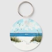 Schlüsselanhänger am Strand (Rückseite)