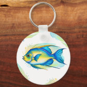 Schlüsselanhänger - Aquarellreihe: Angelfish (Vorderseite)