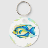 Schlüsselanhänger - Aquarellreihe: Angelfish (Rückseite)