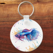 Schlüsselanhänger - Aquarellreihe: Betta Fish (Rückseite)