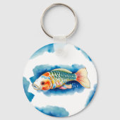 Schlüsselanhänger - Aquarellreihe: Koi Fish (Rückseite)