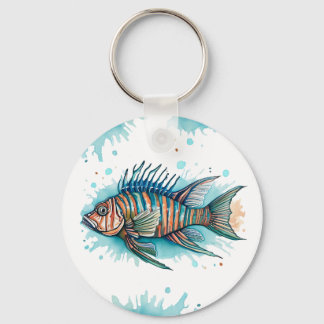 Schlüsselanhänger - Aquarellreihe: Seeteufel