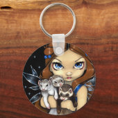 Schlüsselanhänger "Armful of Ferrets" (Vorderseite)