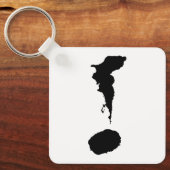 Schlüsselanhänger auf dem Metallplatz, 2,25 Zoll x (Vorderseite)