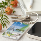 Schlüsselanhänger aus Acryl CAGOU ( Cagou-Style) (Vorderseite rechts)