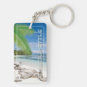 Schlüsselanhänger aus Acryl CAGOU ( Cagou-Style) (Rückseite)