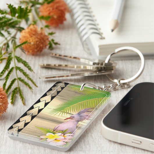 Schlüsselanhänger aus Acryl CAGOU ( Cagou-Style) (Vorderseite rechts)