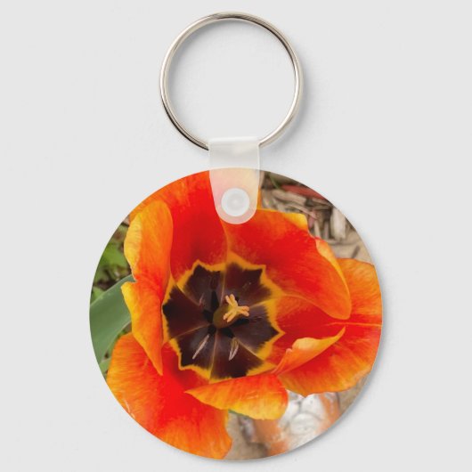 Schlüsselanhänger aus Blumenmetall (Vorderseite)